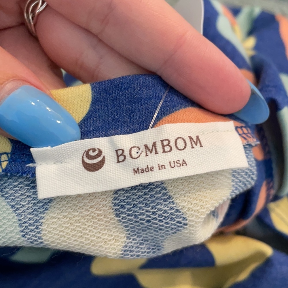 NWT Bombom Blue Animal Print Short Sleeve Tee - Picture 5 of 7